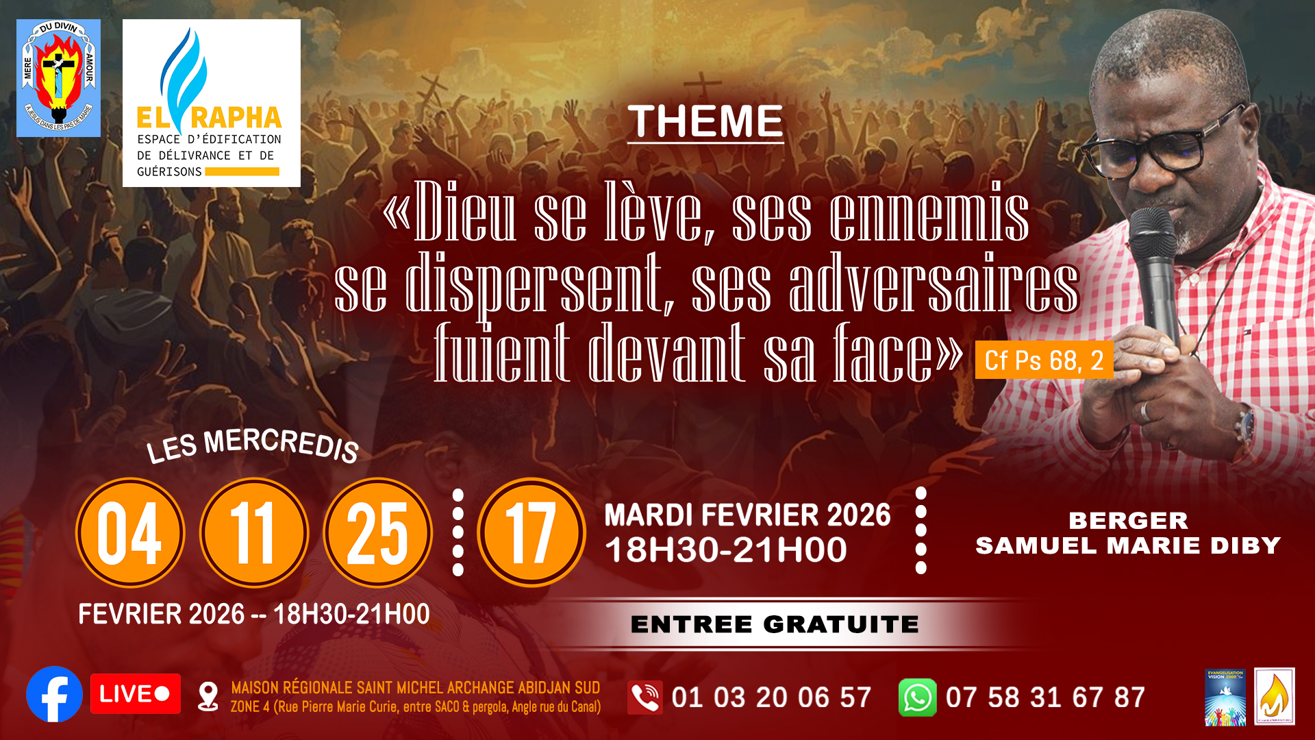 "Dieu se lève, ses ennemis se dispersent, ses adversaires fuient devant sa face"-img